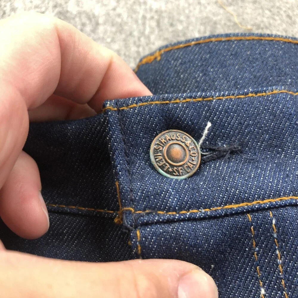 Vintage Levis Jeans Mens 40x36 Dark Wash Orange Tab Saddleman Boot Cut Cowboy
